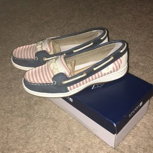 Speedy Top-Sider Red white and blue